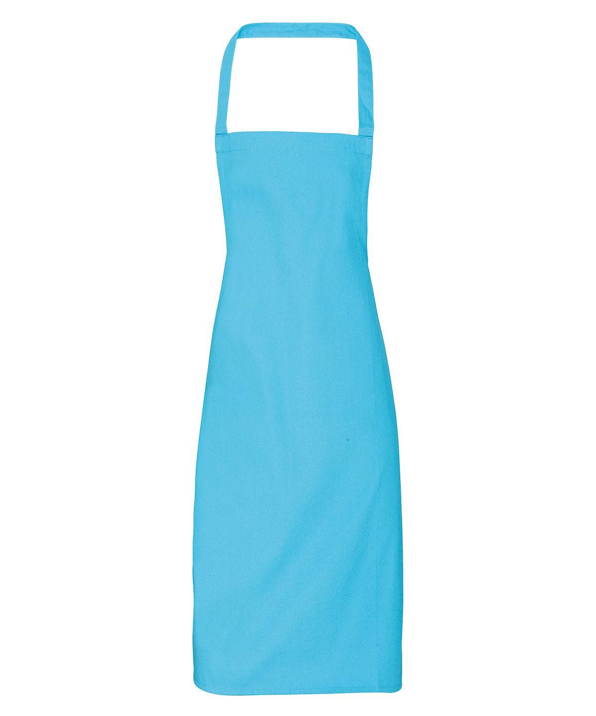 Turquoise - 100% Organic Cotton Bib Apron