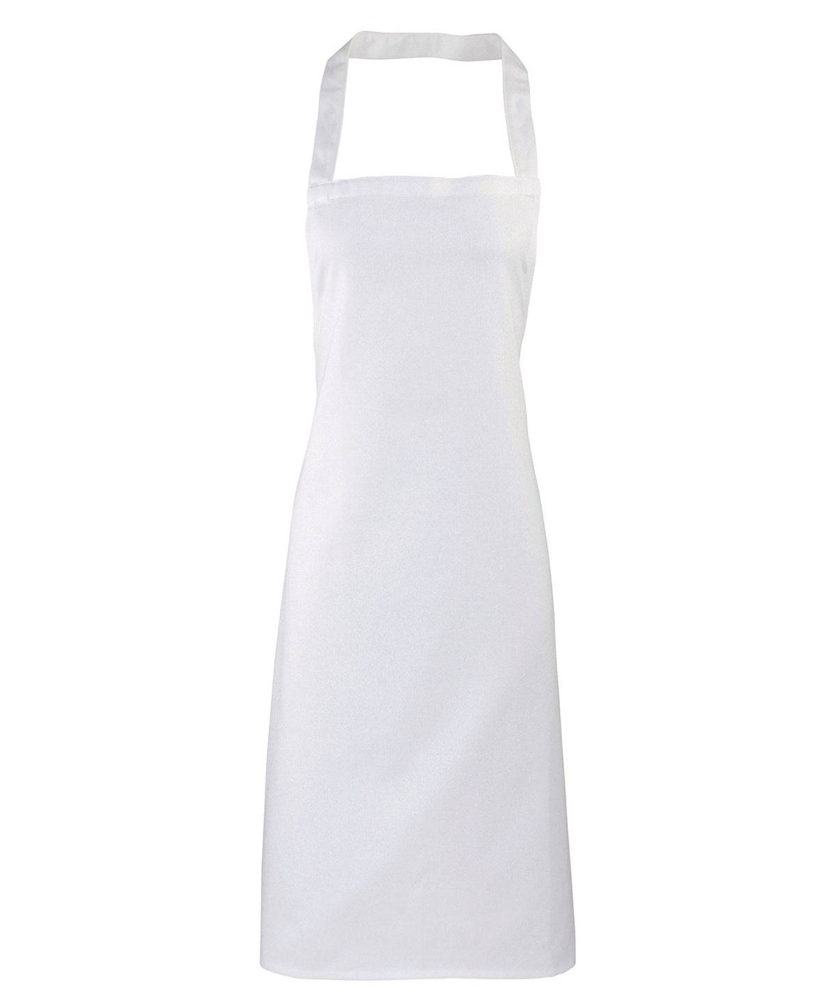 White - 100% Organic Cotton Bib Apron