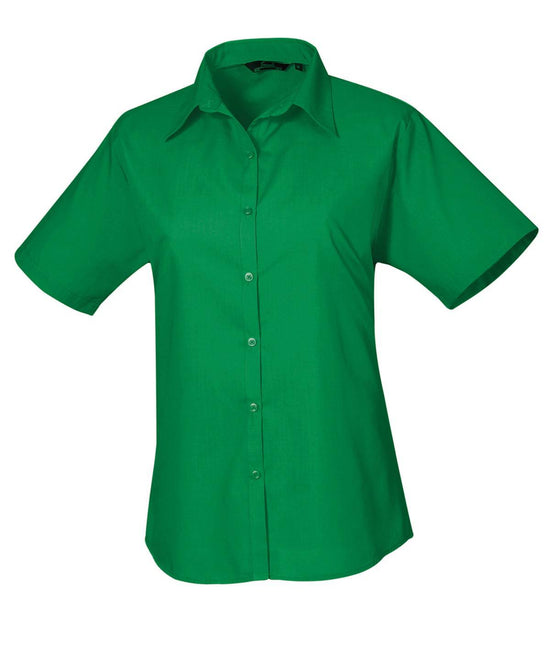 Emerald - Women's short sleeve poplin blouse