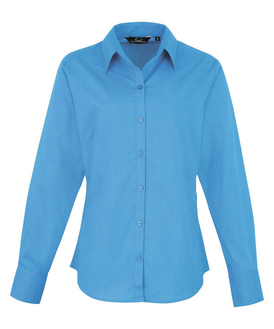 Sapphire - Women's poplin long sleeve blouse