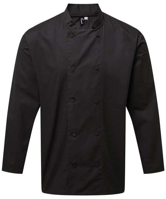 Black - Chef's Coolchecker® long sleeve jacket