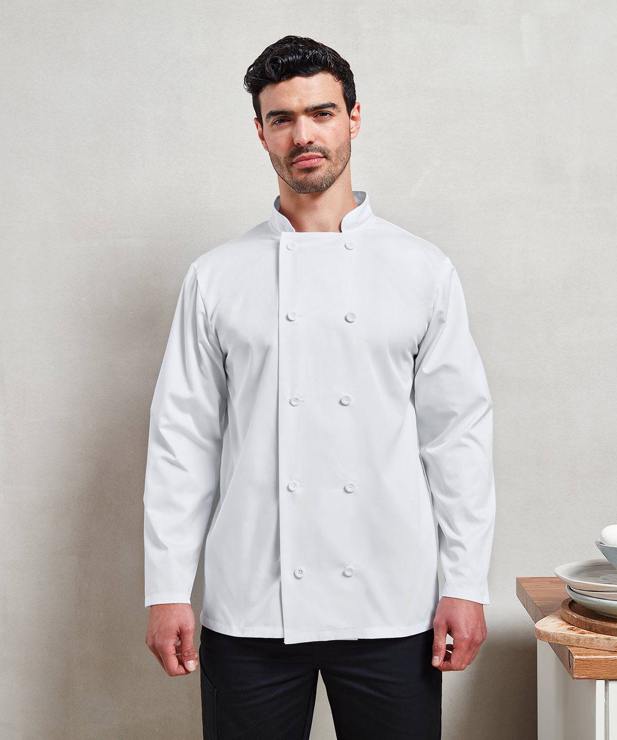 Black - Long sleeve chef’s jacket