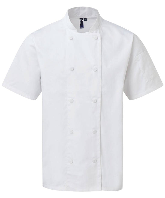 White - Chefs Coolchecker® short sleeve jacket