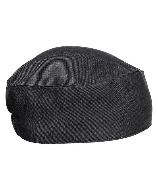 Black Denim - Chef's skull cap