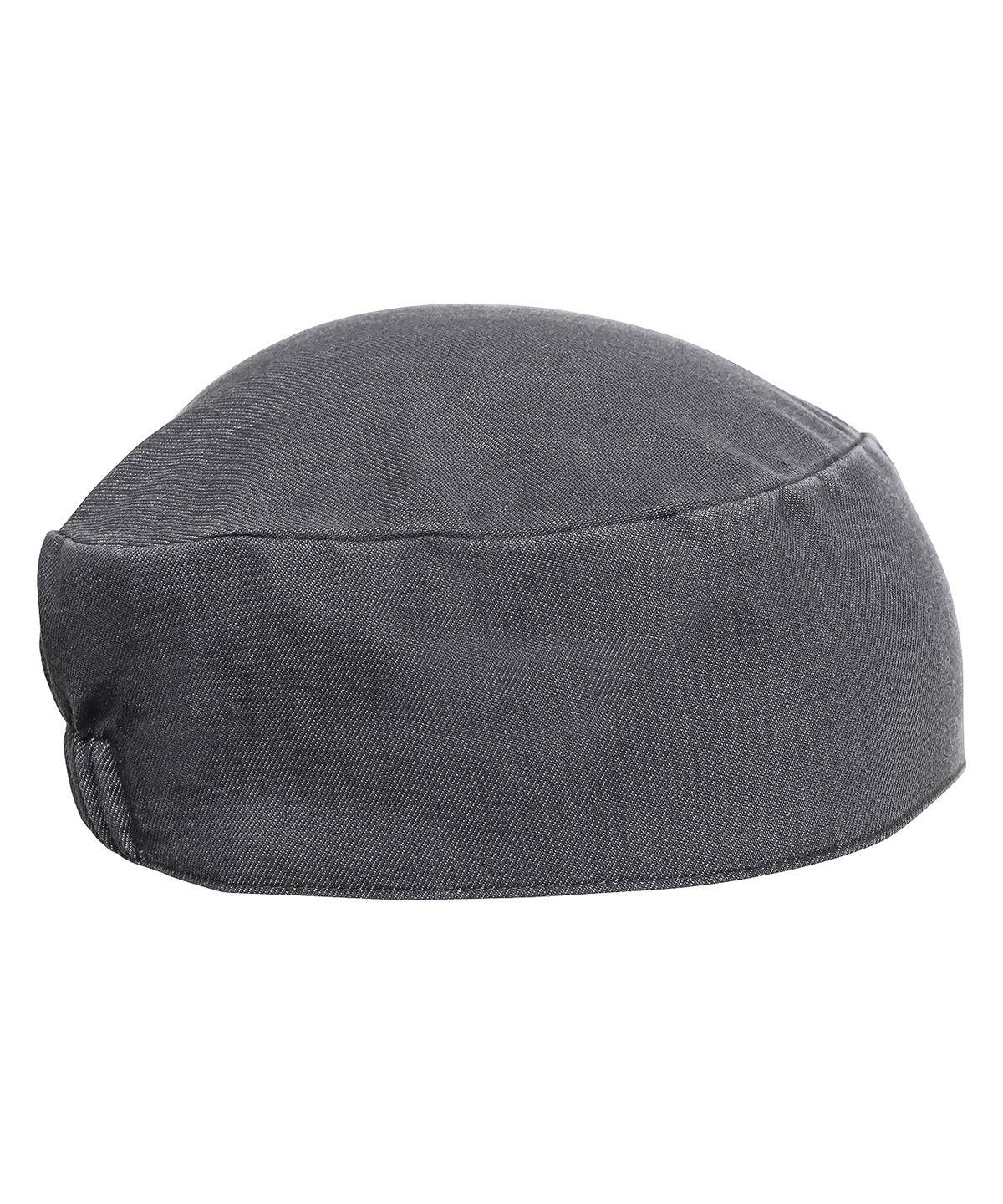 Grey Denim - Chef's skull cap