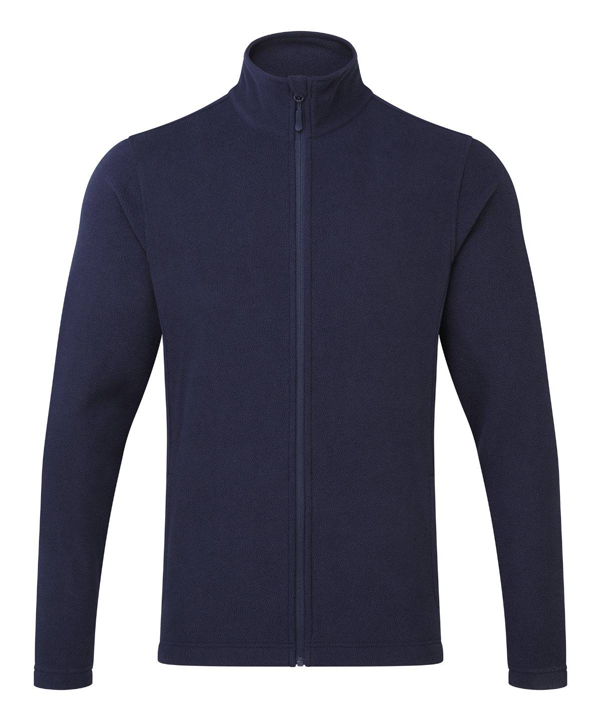 Navy - ‘Recyclight’ full-zip microfleece