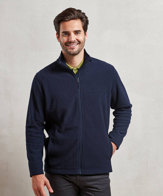 Navy - ‘Recyclight’ full-zip microfleece