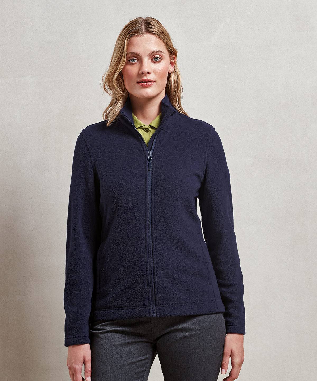 Navy - Women’s ‘Recyclight’ full-zip microfleece