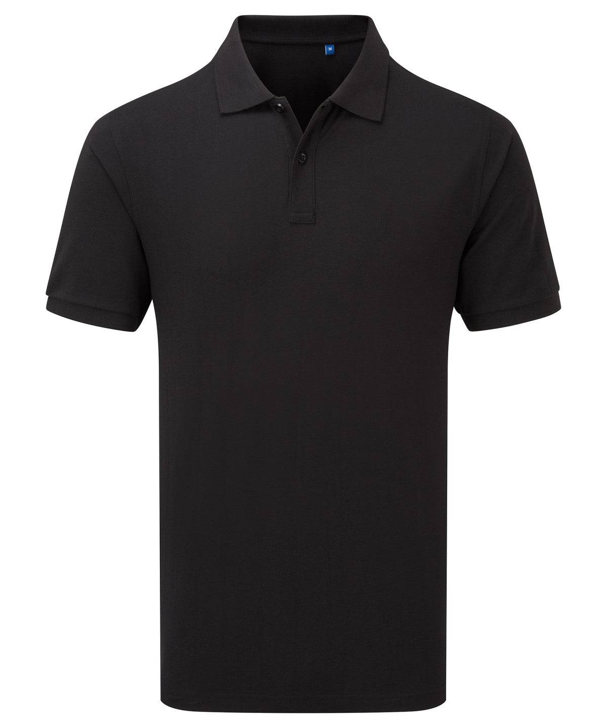 Black - ‘Essential’ unisex short sleeve workwear polo shirt