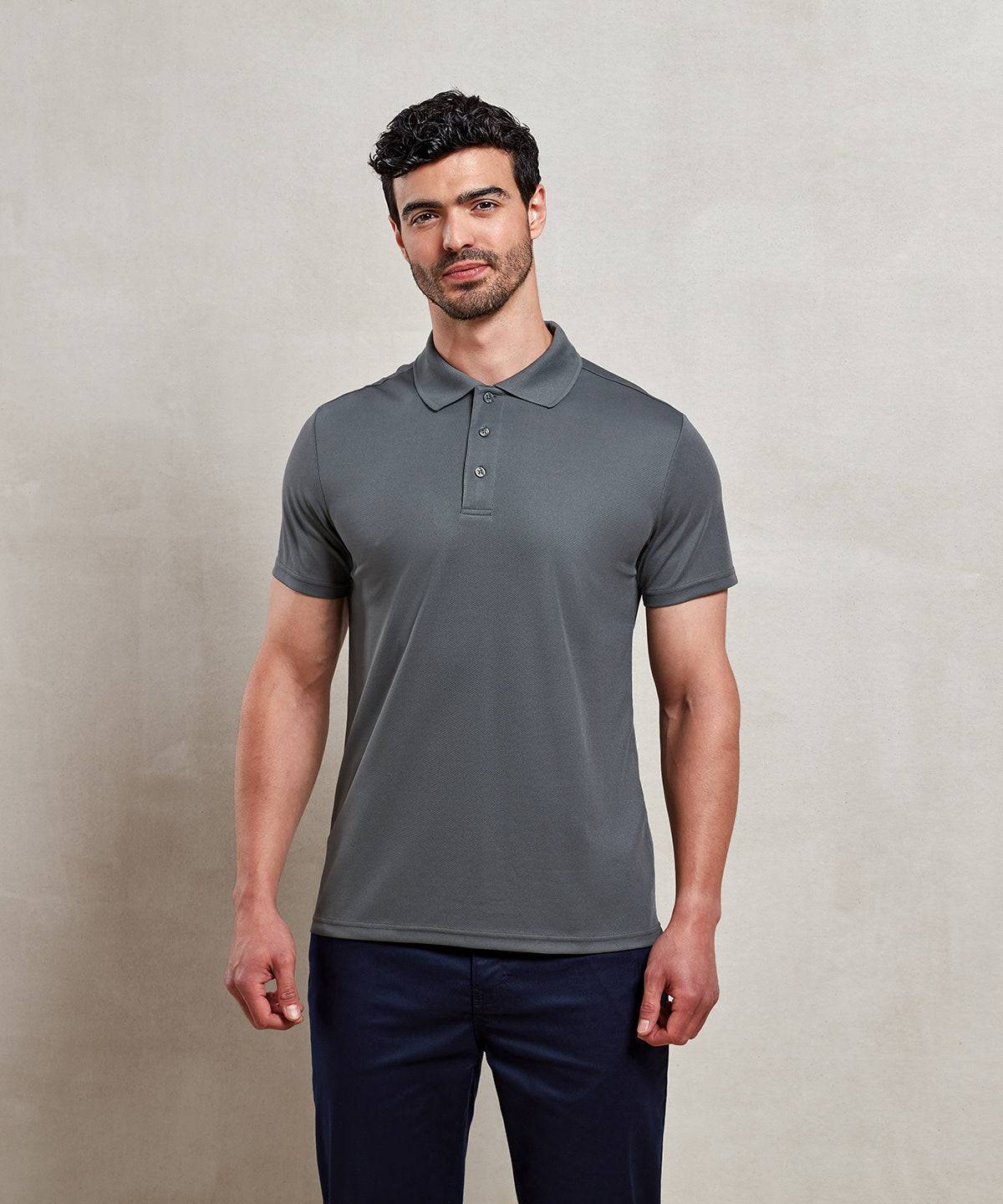 Black - Men’s Spun Dyed Recycled Polo Shirt