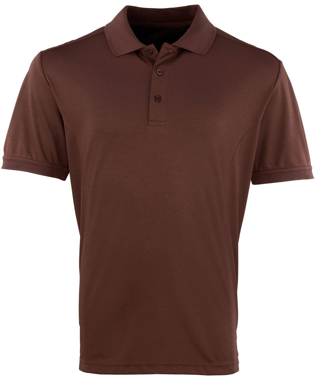 Brown - Coolchecker® piqué polo