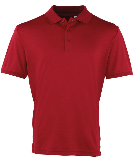 Burgundy - Coolchecker® piqué polo