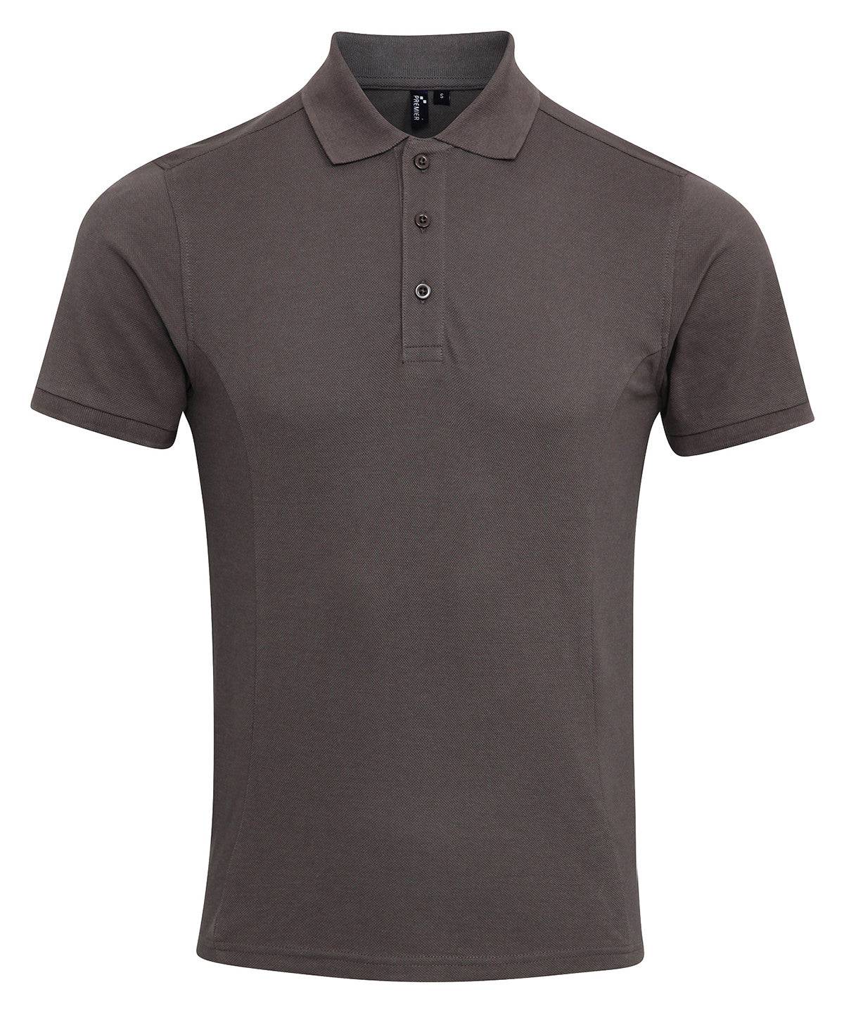 Dark Grey* - Coolchecker® plus piqué polo