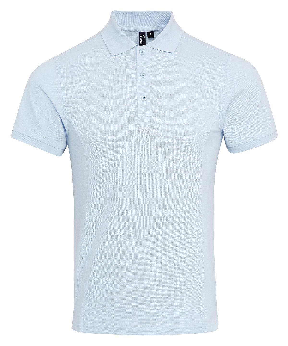 Light Blue - Coolchecker® plus piqué polo