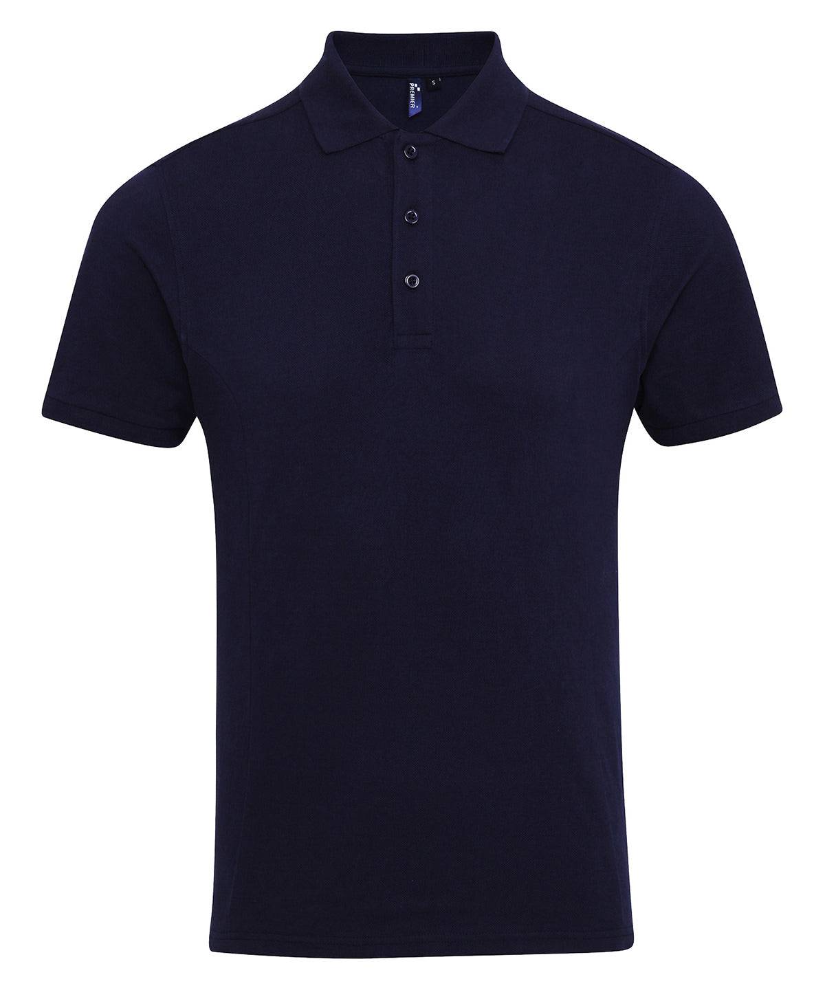 Navy* - Coolchecker® plus piqué polo