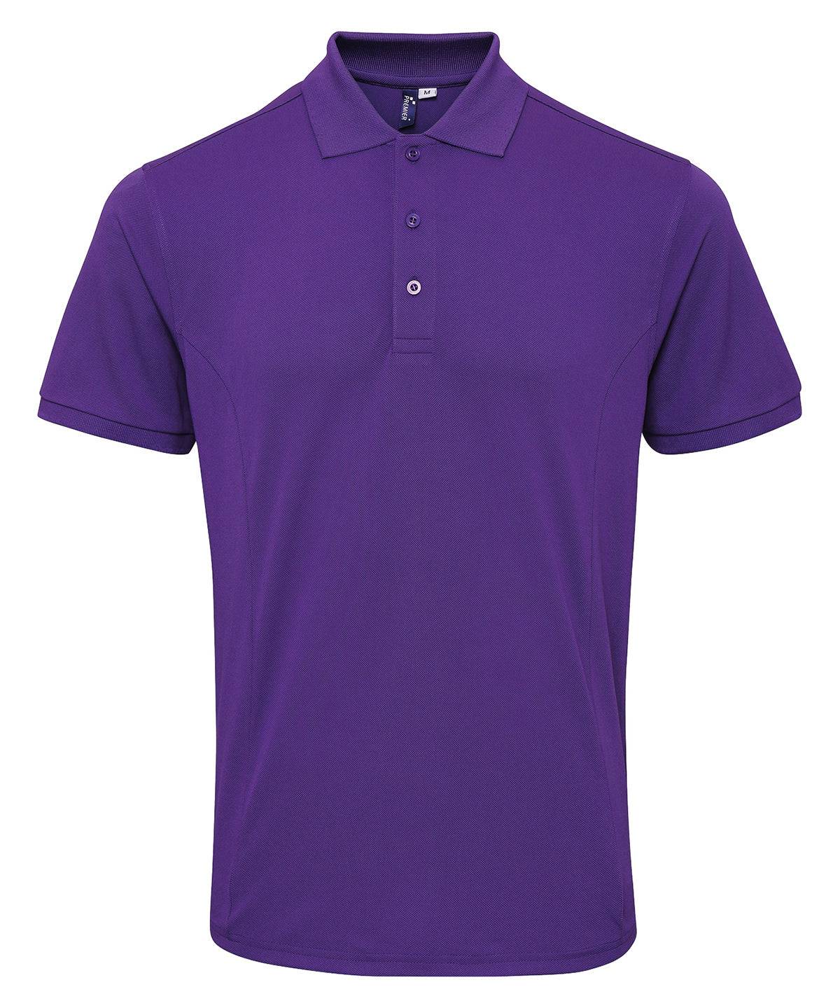 Purple - Coolchecker® plus piqué polo