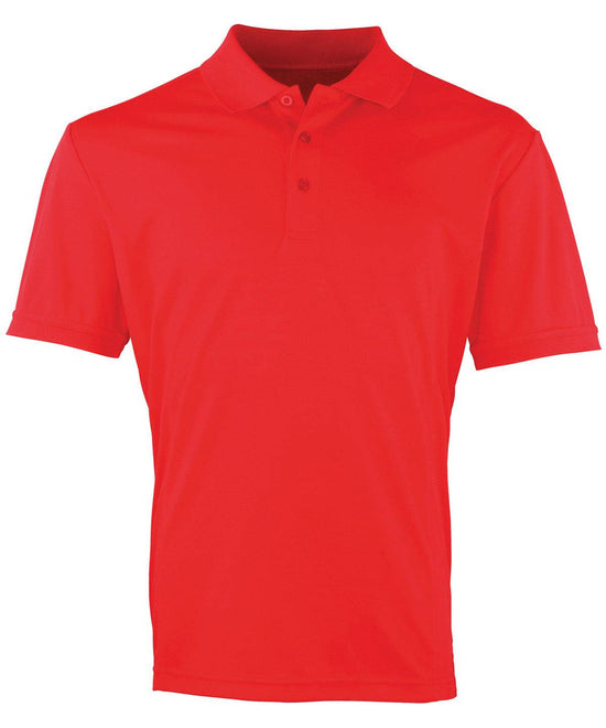 Strawberry Red - Coolchecker® piqué polo