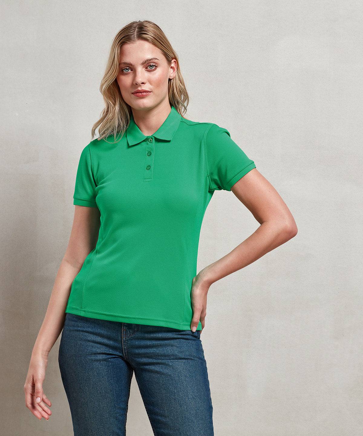 Bottle - Women's Coolchecker® plus piqué polo