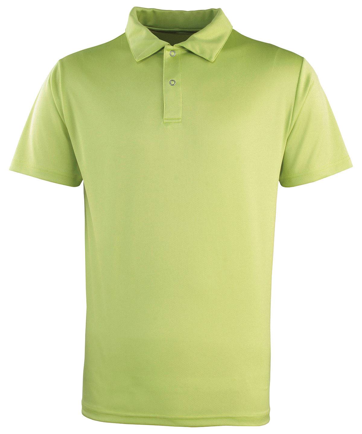 Lime - Coolchecker® studded polo