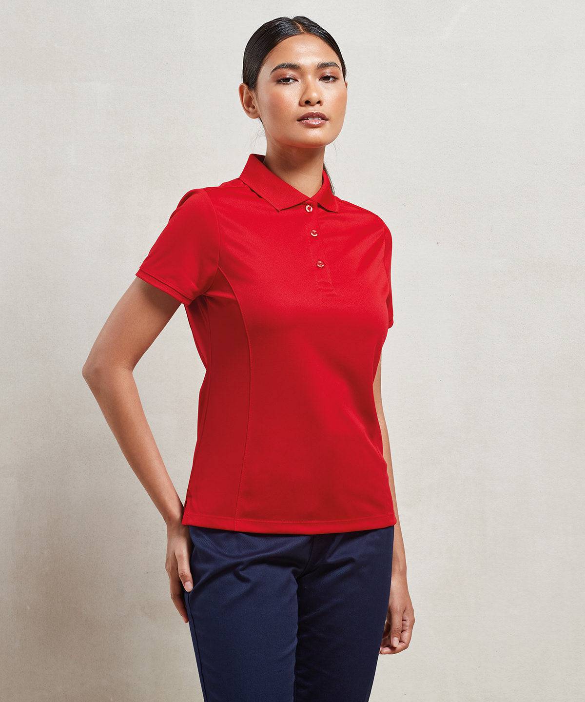 Neon Orange - Women's Coolchecker® piqué polo