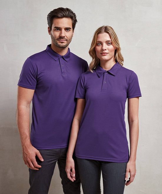 Purple - Coolchecker® studded polo