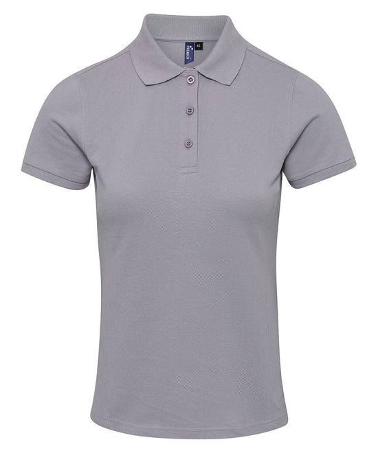 Silver - Women's Coolchecker® plus piqué polo