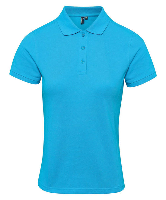 Turquoise - Women's Coolchecker® plus piqué polo