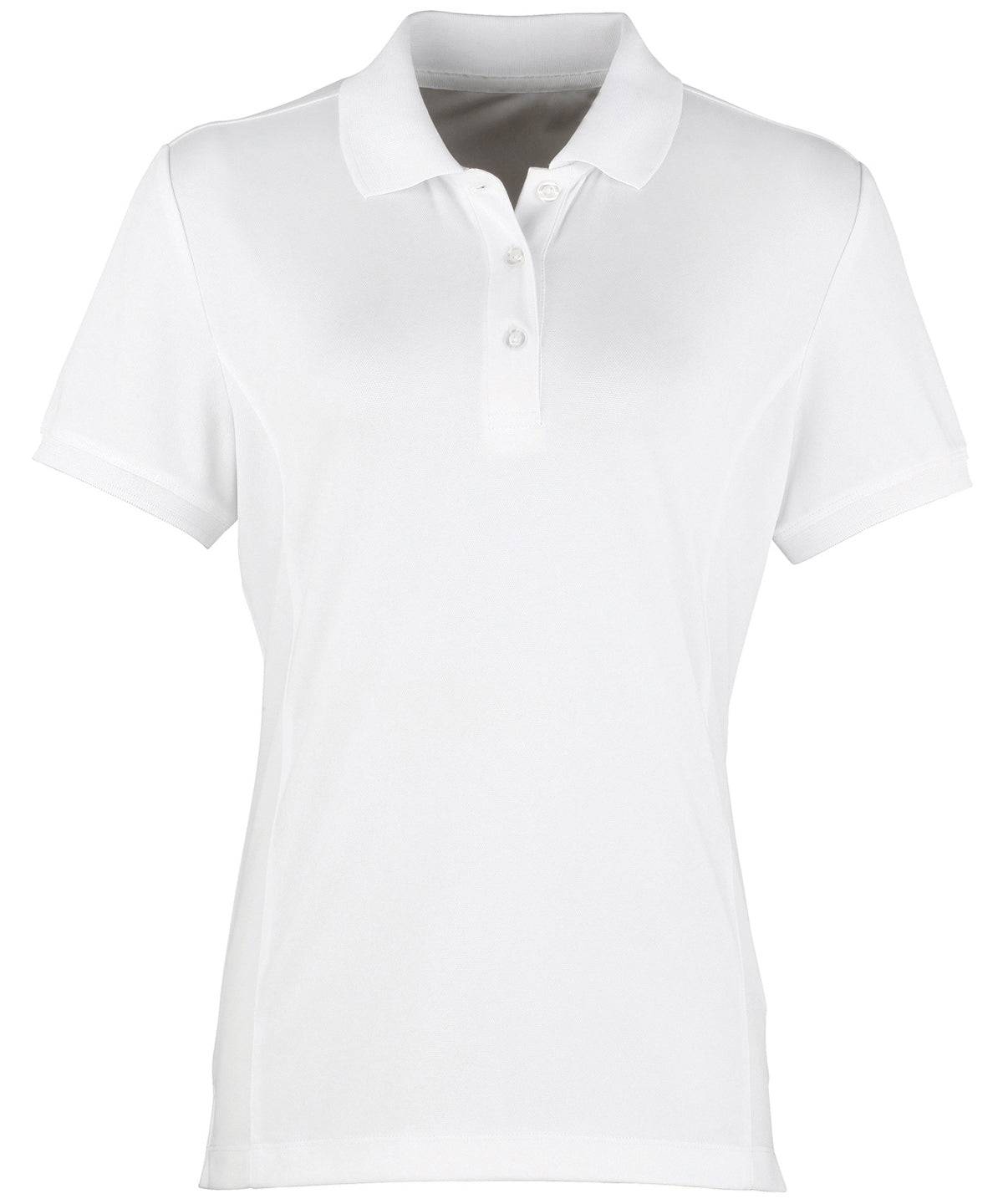 White - Women's Coolchecker® piqué polo