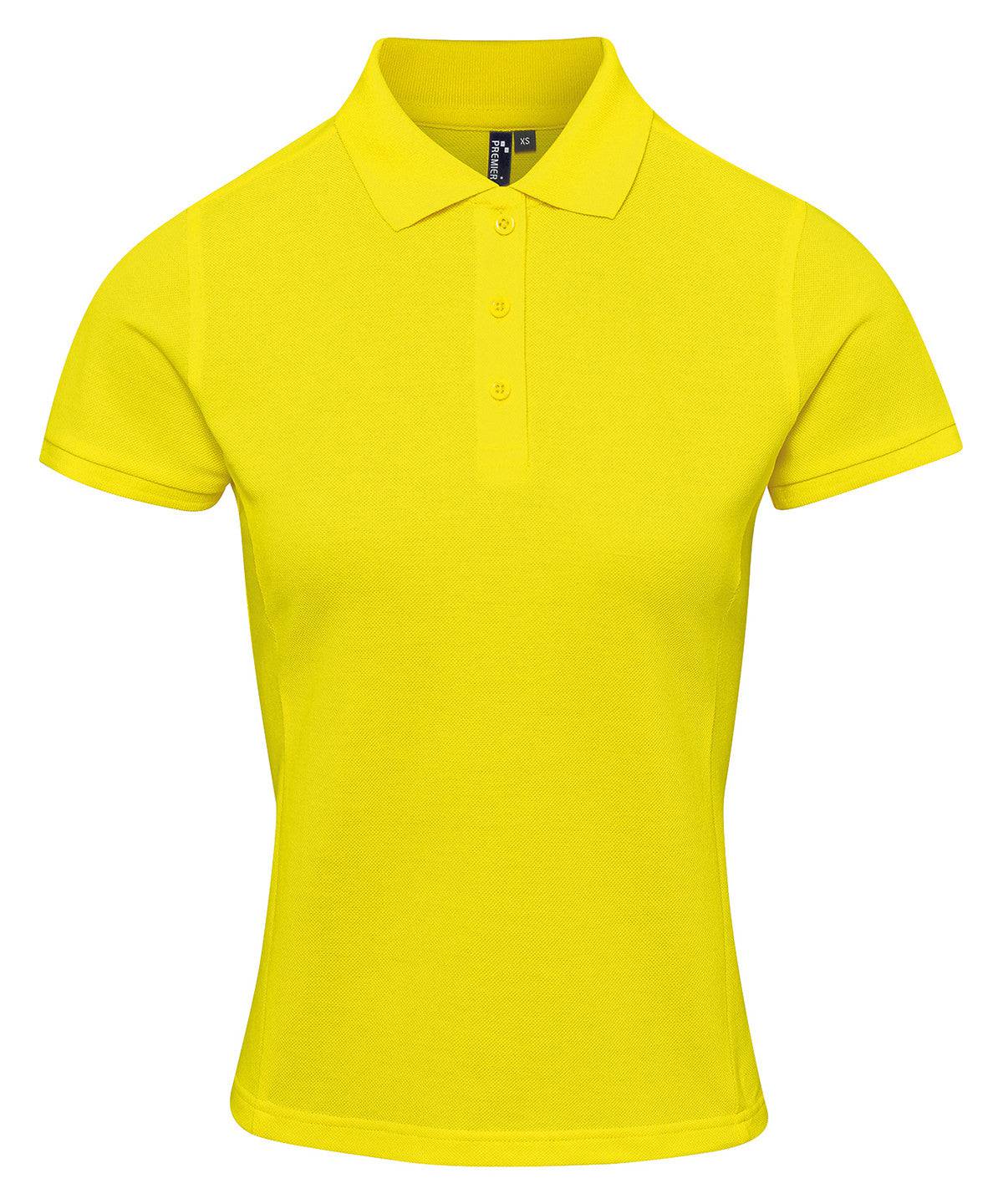 Yellow - Women's Coolchecker® plus piqué polo