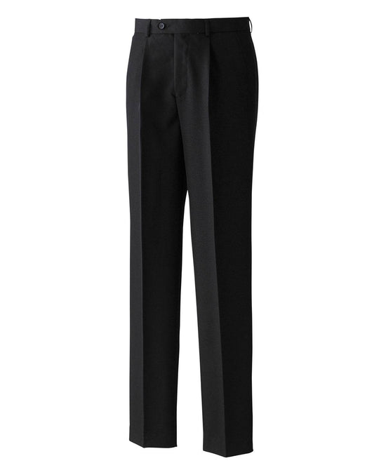 Noir - Pantalon en polyester (pli simple)