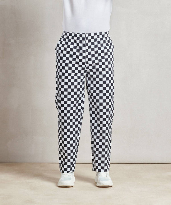 Schwarz/Weiß (Big Check) - Unverzichtbare Kochhose