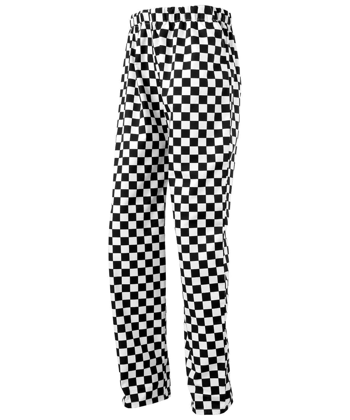 Black/White (Big Check) - Essential chef's trousers