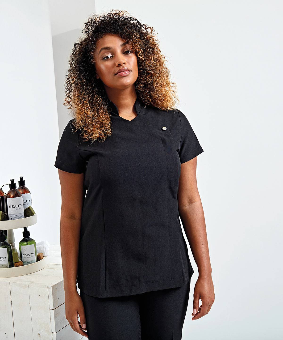 Black - Blossom beauty and spa tunic