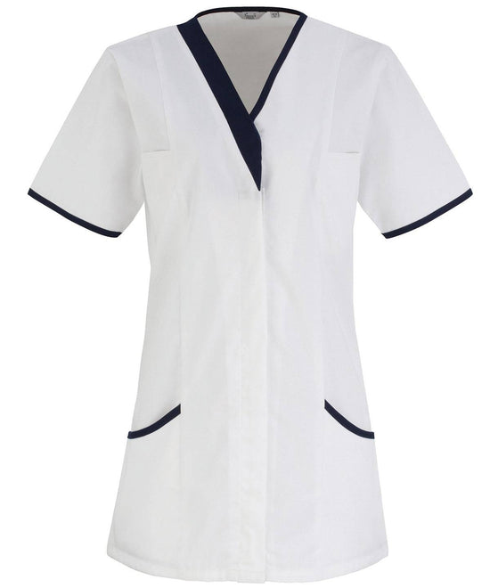 White/Navy - Daisy healthcare tunic