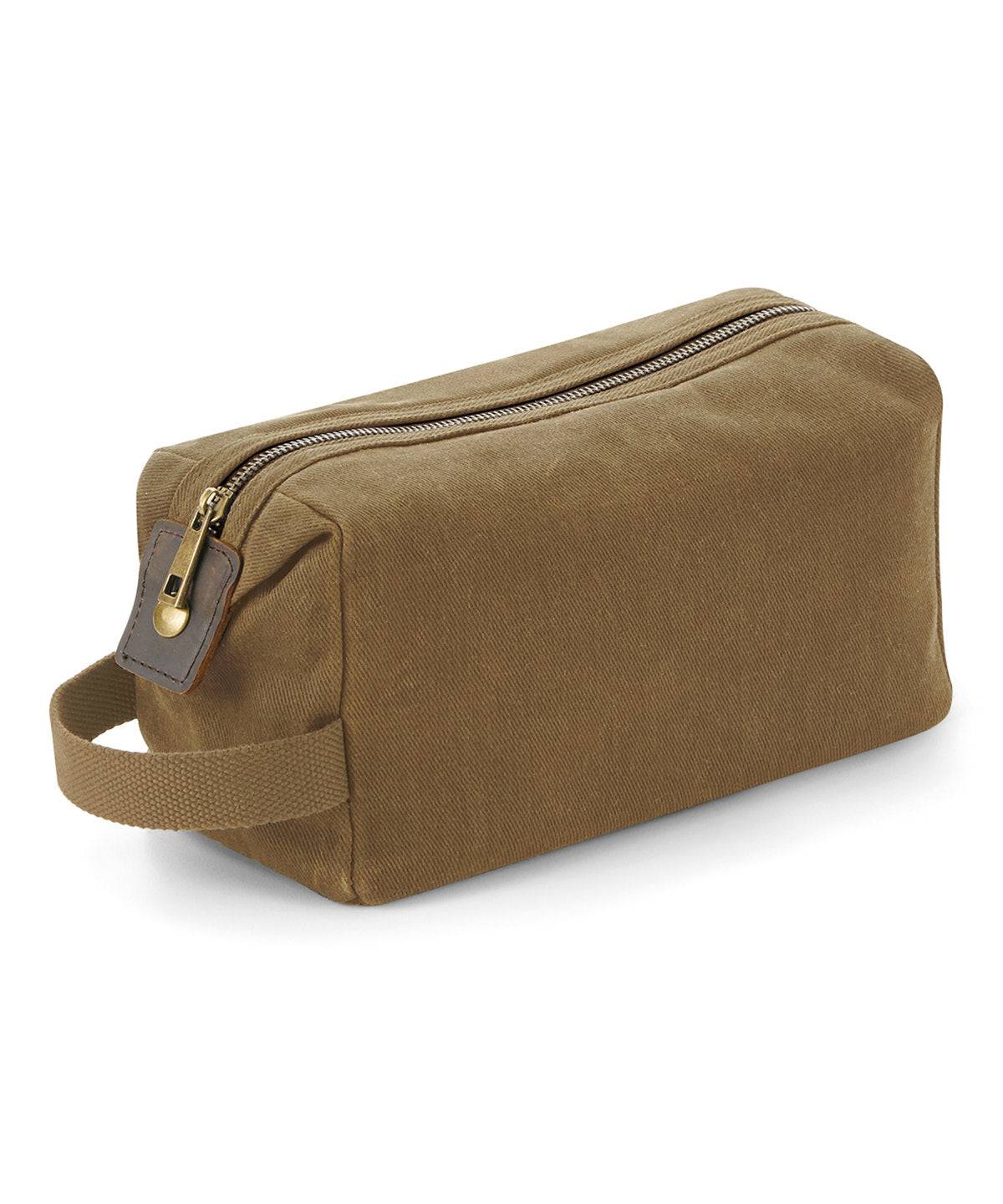 Desert Sand - Heritage waxed canvas wash bag - Garment Supplies ¦ Embroidery & Print Services