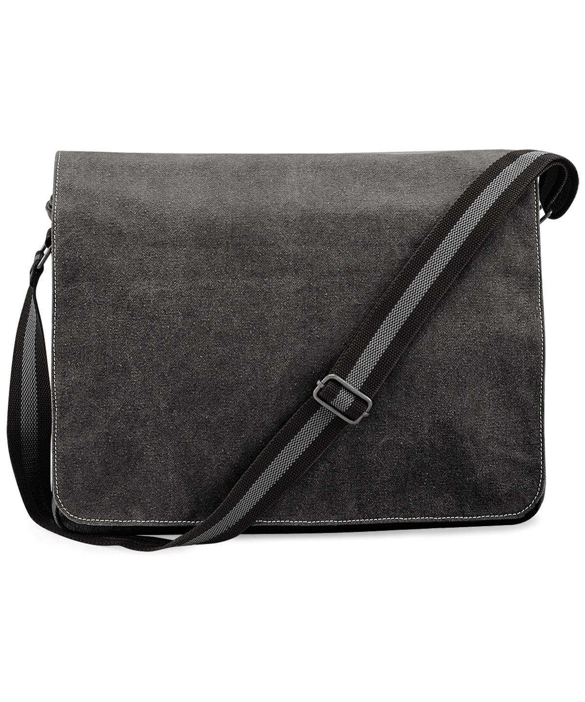 Vintage Black - Vintage canvas despatch bag - Garment Supplies ¦ Embroidery & Print Services