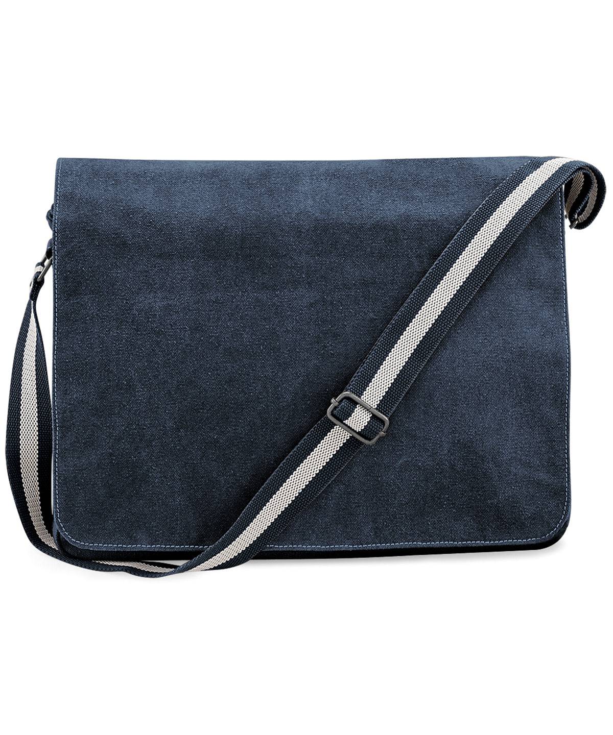 Vintage Oxford Navy - Vintage canvas despatch bag - Garment Supplies ¦ Embroidery & Print Services