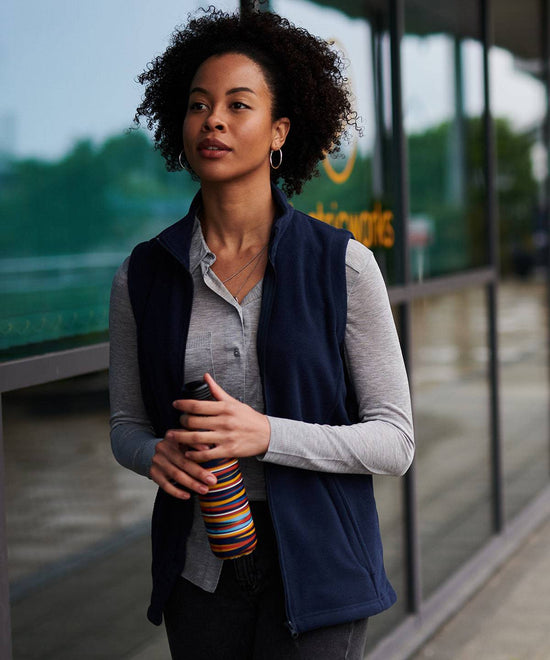 Black - Women's microfleece bodywarmer