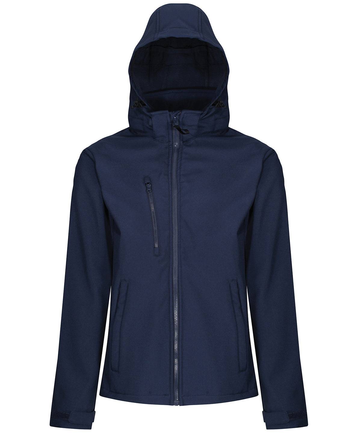 Navy - Venturer 3-layer hooded softshell jacket