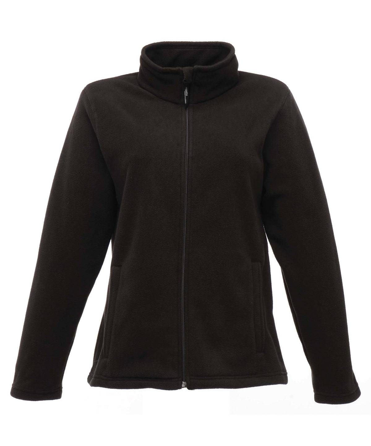 Black - Women's full-zip microfleece