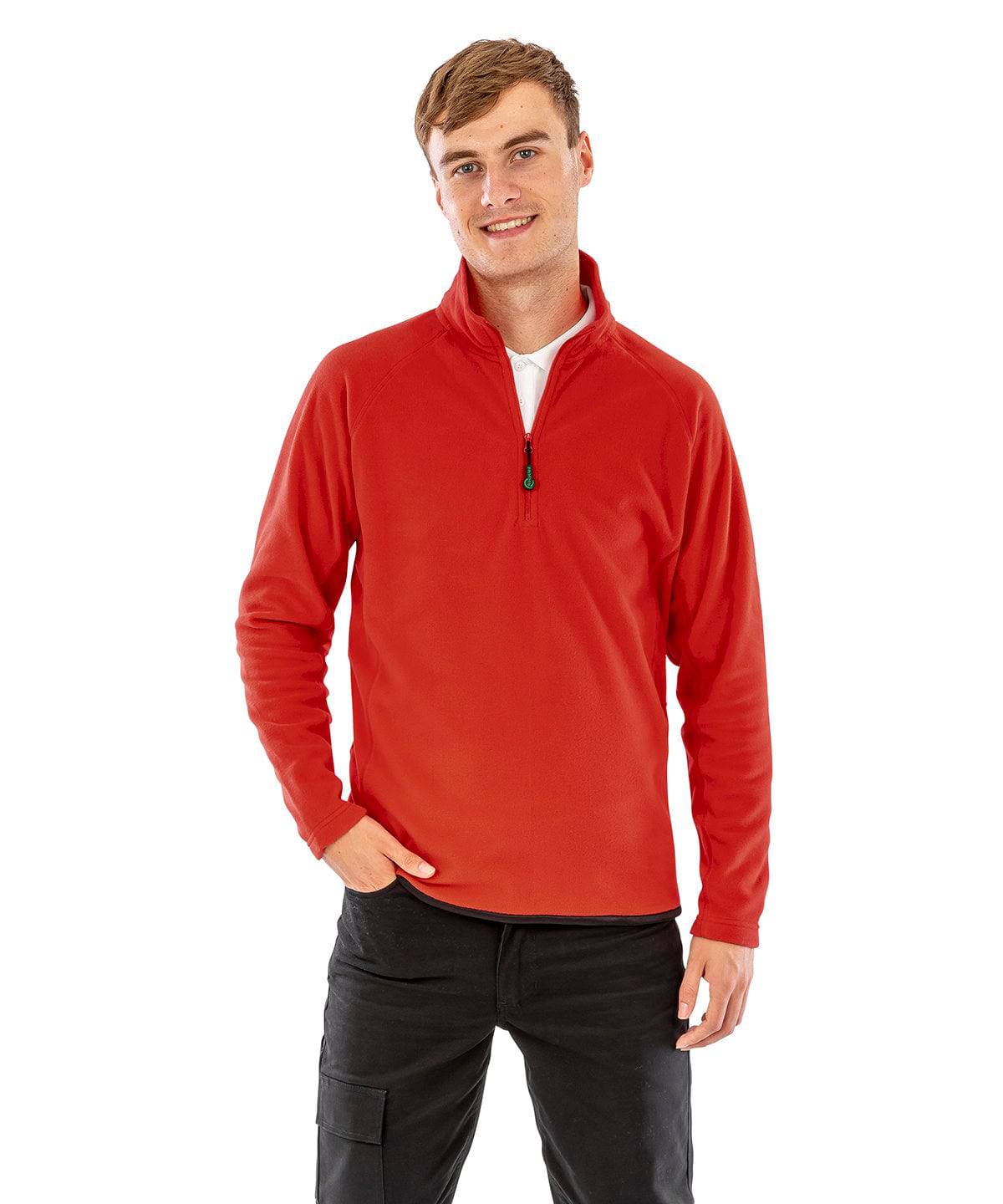 Red - Recycled microfleece top