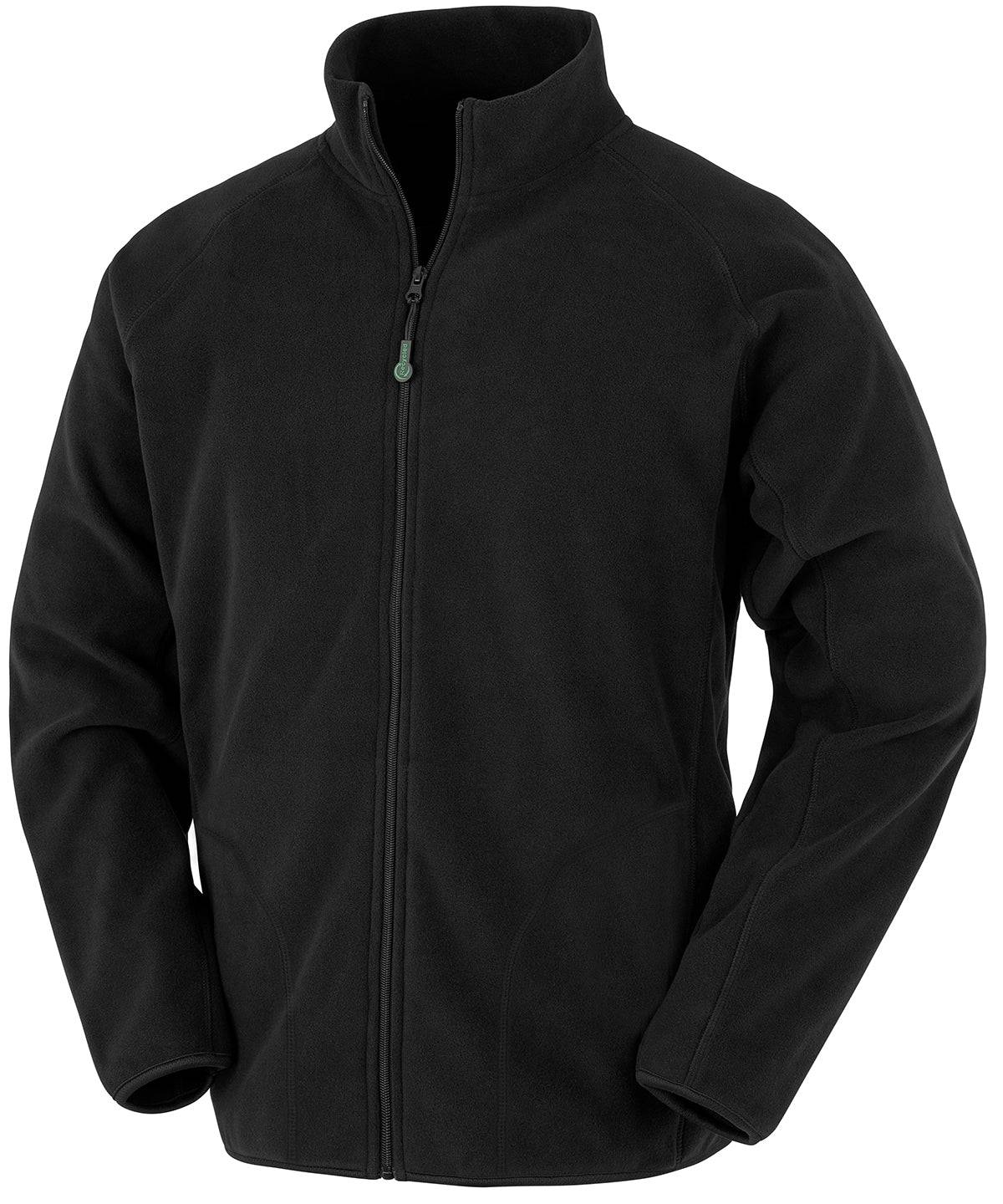 Black - Recycled microfleece jacket