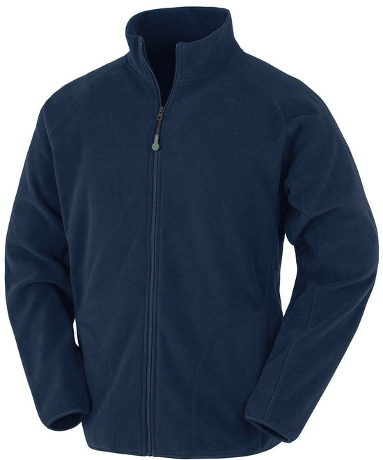 Navy - Recycled microfleece jacket