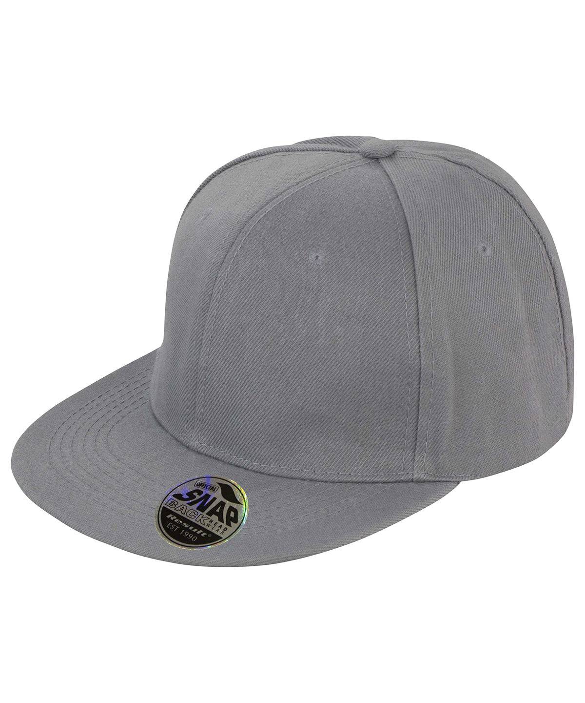 Heather Grey – Bronx Original Snapback-Kappe mit flachem Schirm