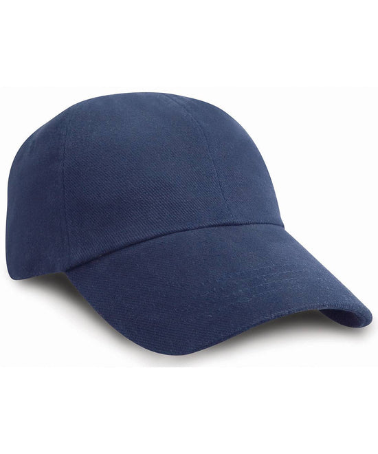 Marine - Casquette discrète en coton brossé épais