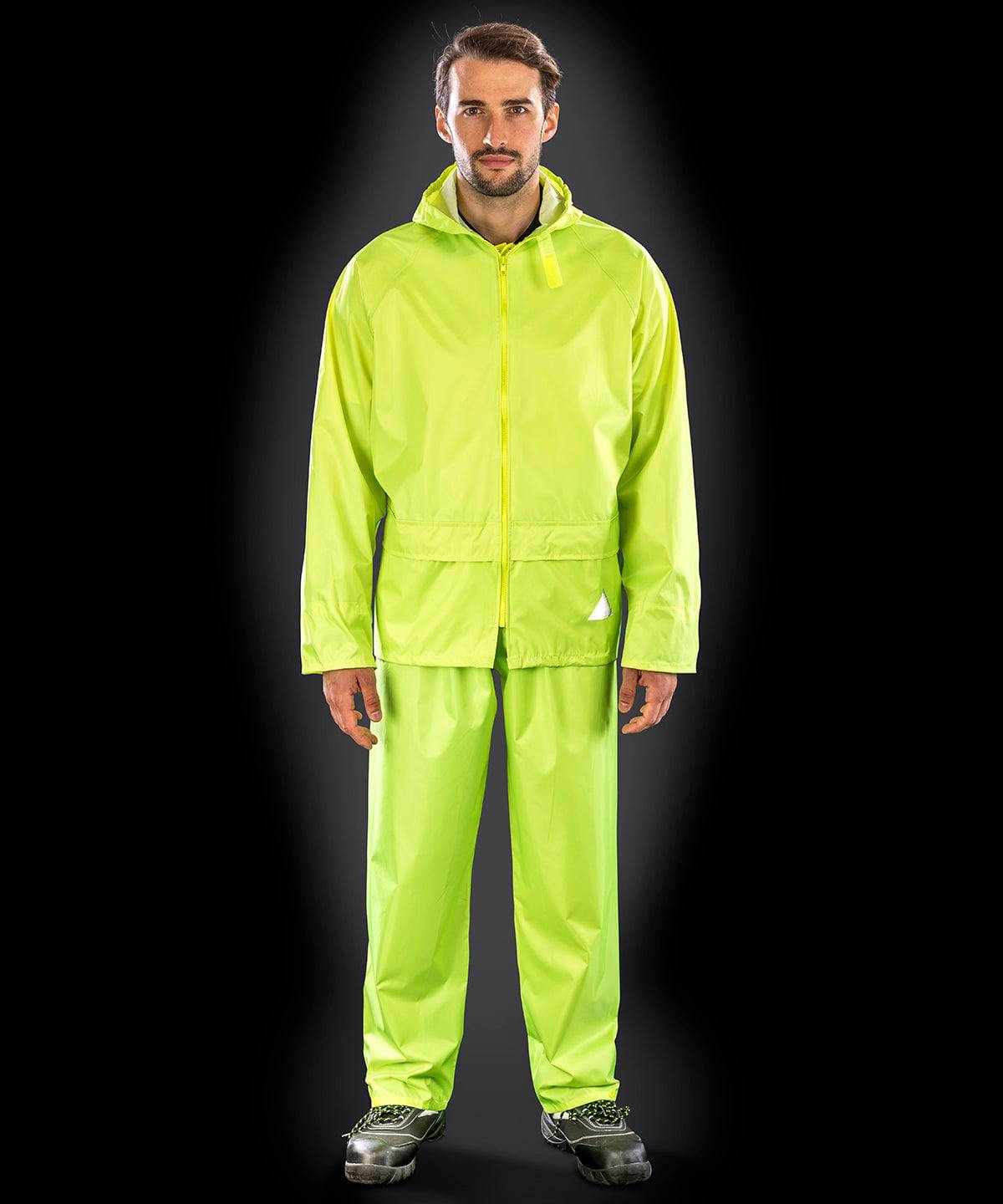 Neon Yellow - Waterproof jacket and trouser set