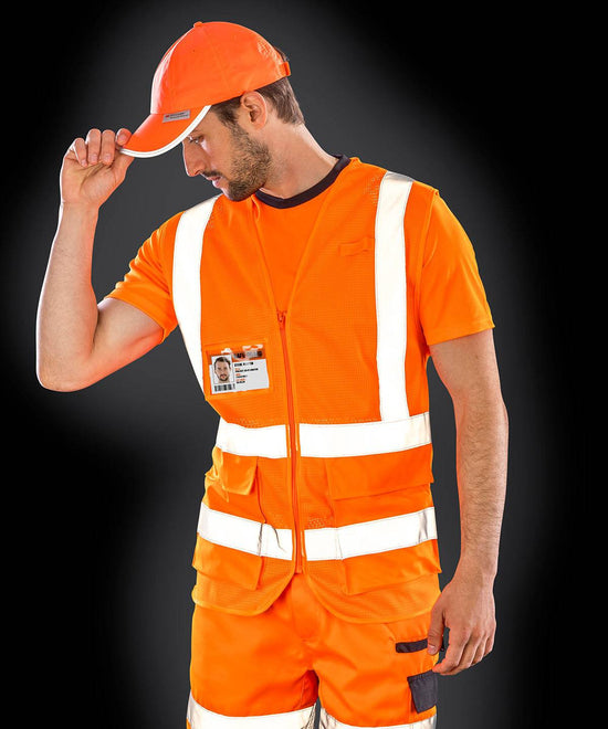 Fluorescent Orange - Executive cool mesh safety vest