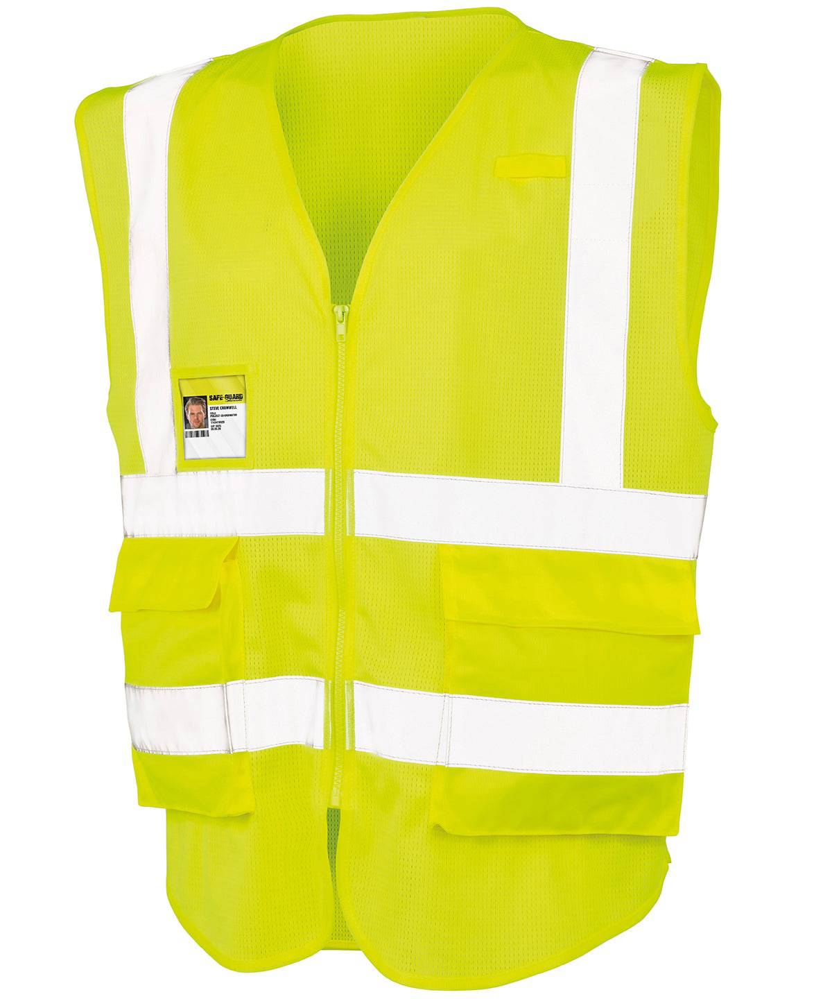 Load image into Gallery viewer, Fluorescent Yellow - Executive cool mesh safety vest
