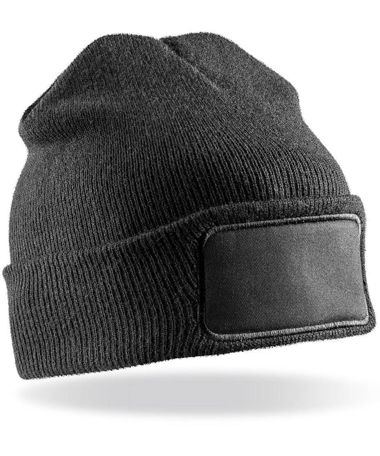 Black - Double-knit Thinsulate™ printers beanie