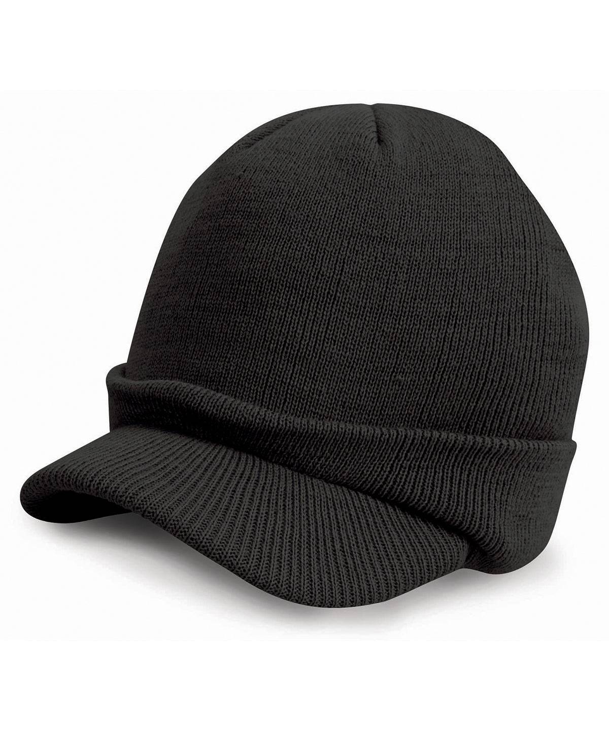 Black - Esco army knitted hat